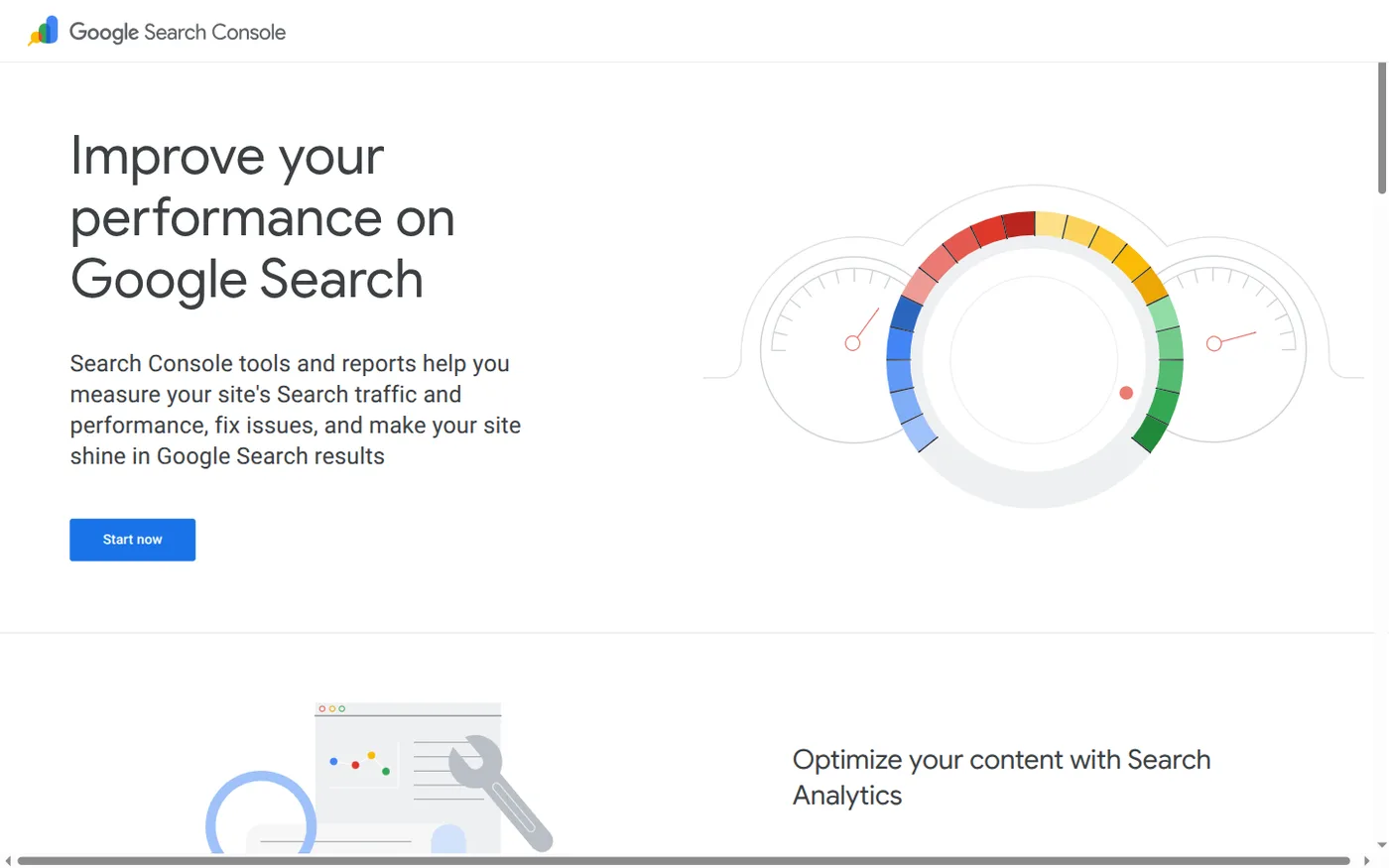 صفحه ورود به Google Search Console
